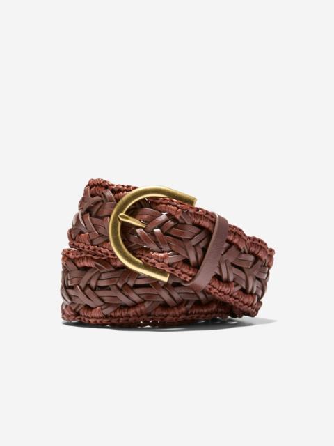 COLE HAAN Women's 40MM Raffia Edge Braid Belt