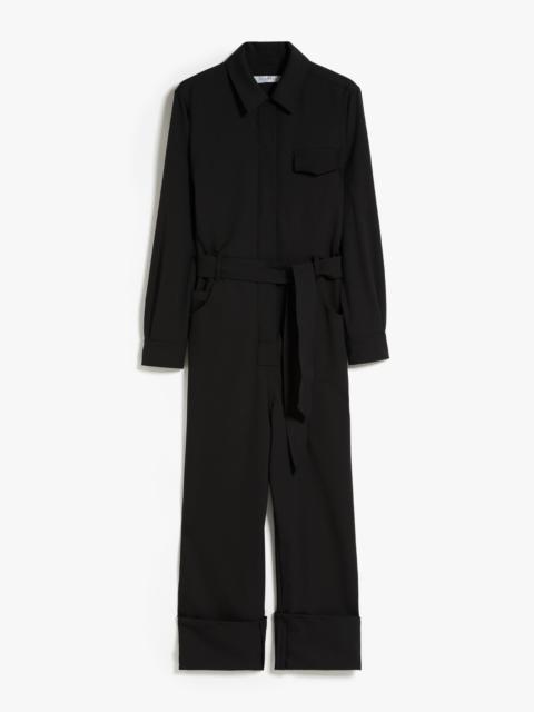 Max Mara BARI Workwear jumpsuit in stretch gabardine