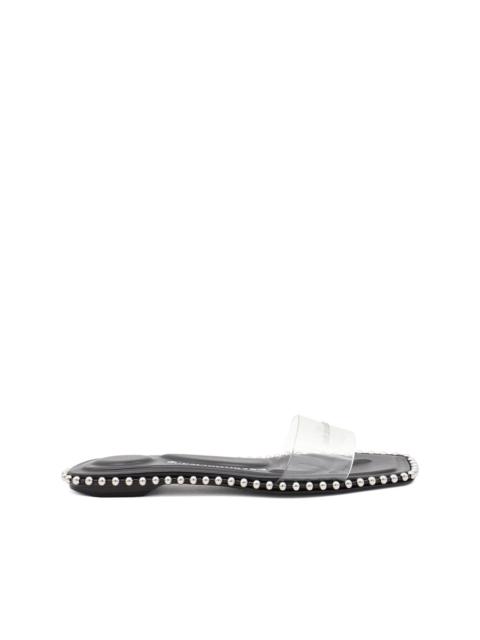 Alexander Wang beaded clear-strap flats