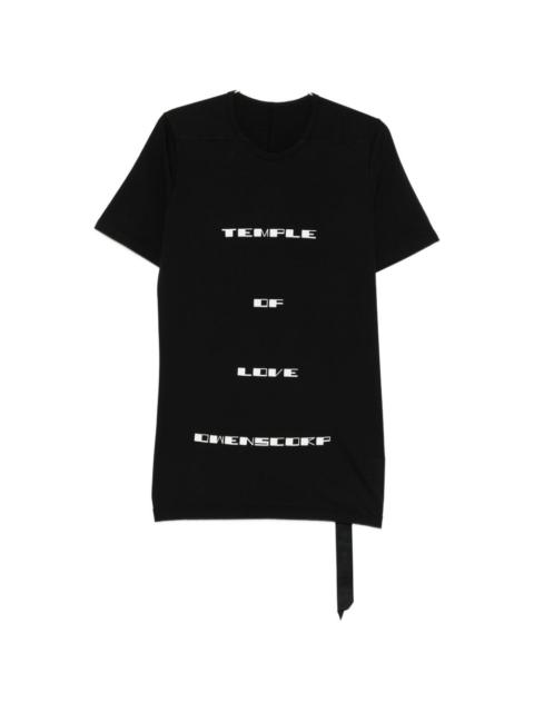Rick Owens DRKSHDW temple love graphic T-shirt