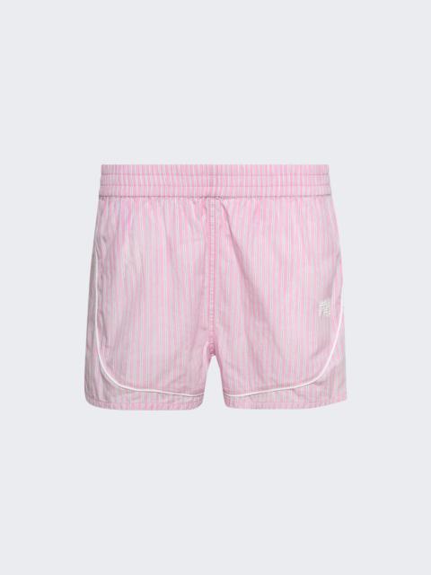 Track Shorts Pink Stripe