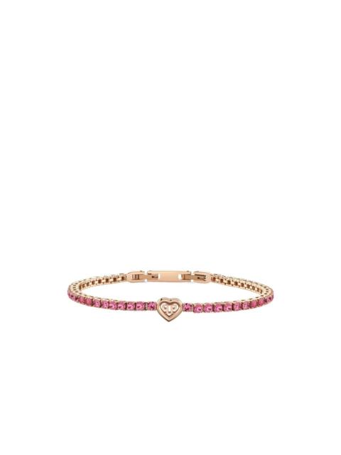 PHILIPP PLEIN crystal-embellished heart-motif bracelet