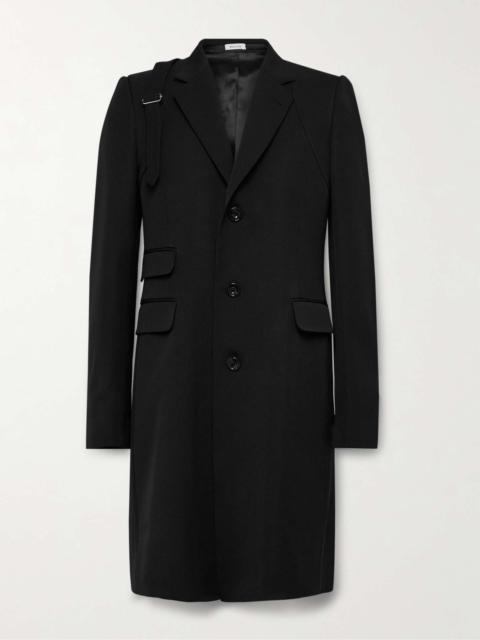 Alexander McQueen Slim-Fit Harness-Detailed Wool-Twill Coat