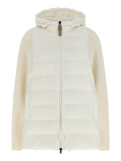 Brunello Cucinelli 'Shiny Zipper Pull' Down Jacket