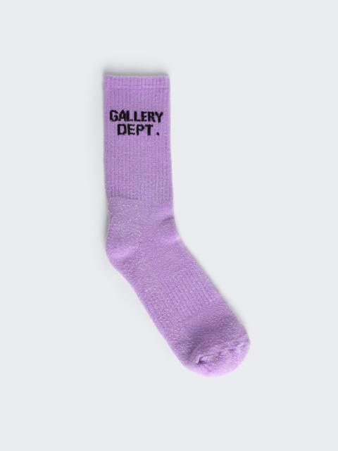 Clean Socks Fluorescent Purple