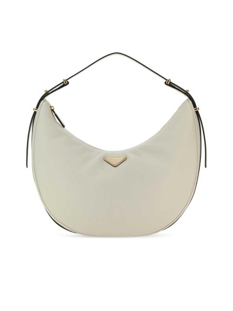 Prada Arqué Zip-Up Large Shoulder Bag
