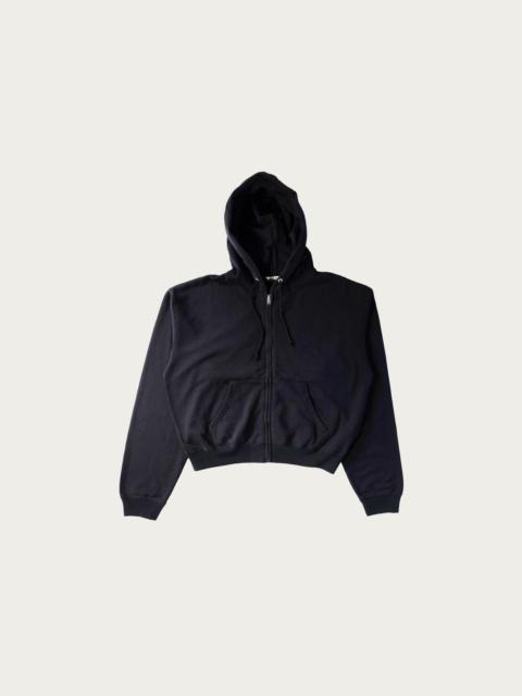 AURALEE High Twist Light Sweat Zip Parka - Ink Black