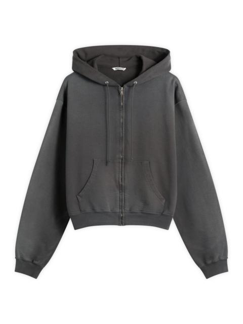 AURALEE Auralee Zip Up Pima Hoody