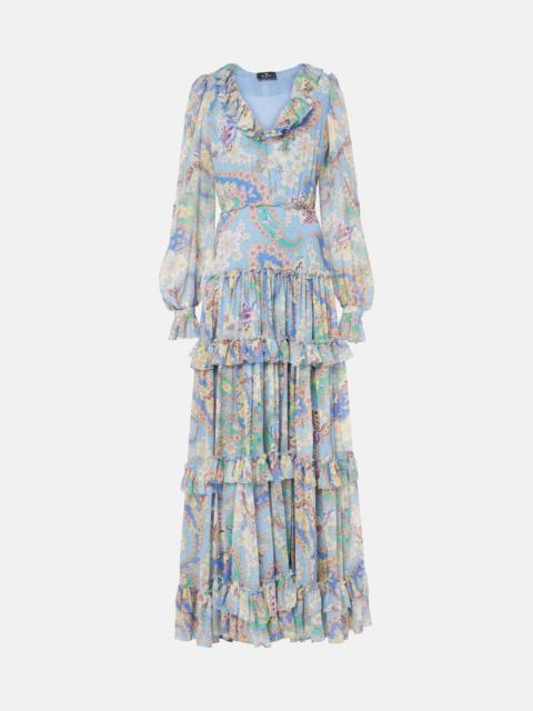 Etro Floral silk gown
