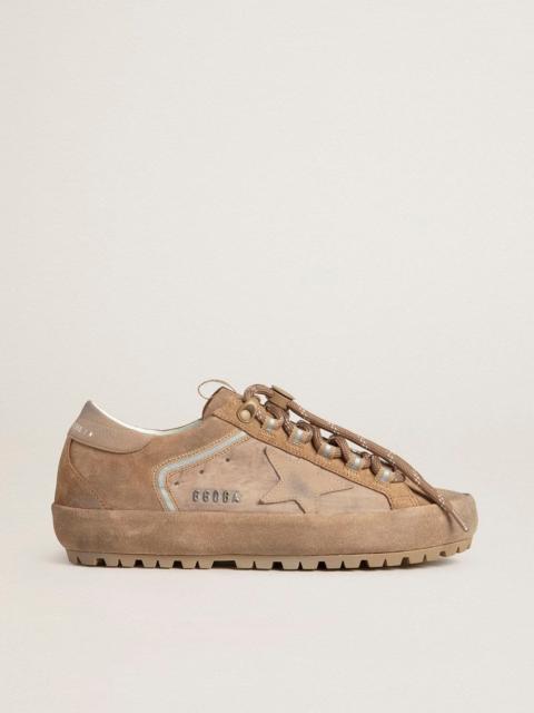 Golden Goose Men's Super-Star Ski in Dolmias and caramel suede with marble nubuck star and heel tab