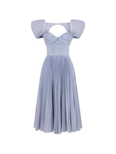 ELISABETTA FRANCHI pleated midi dress