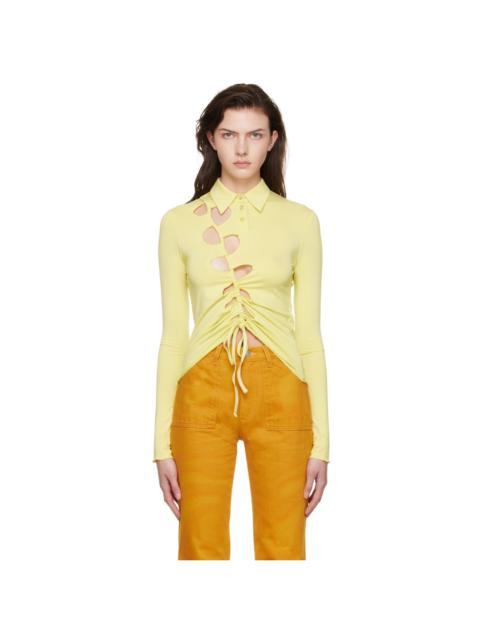 AVAVAV Yellow Cutout Shirt