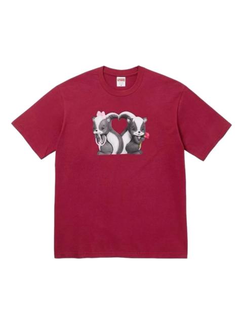 Supreme Supreme SS26 Skunk T-Shirt 'Cardinal' SUP-SS26-351-CRD
