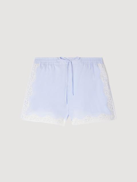 Sandro LACE DETAIL SHORTS