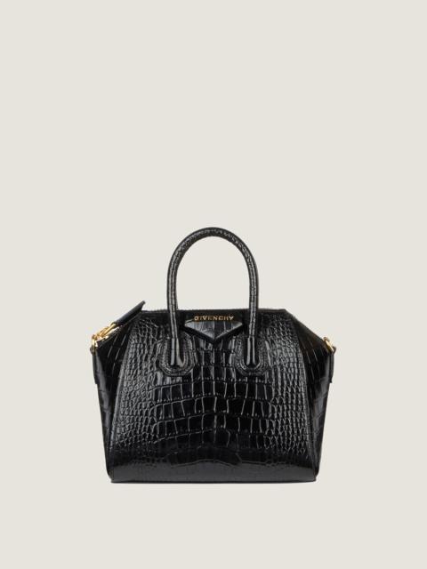 Givenchy MINI ANTIGONA BAG IN CROCODILE EFFECT LEATHER