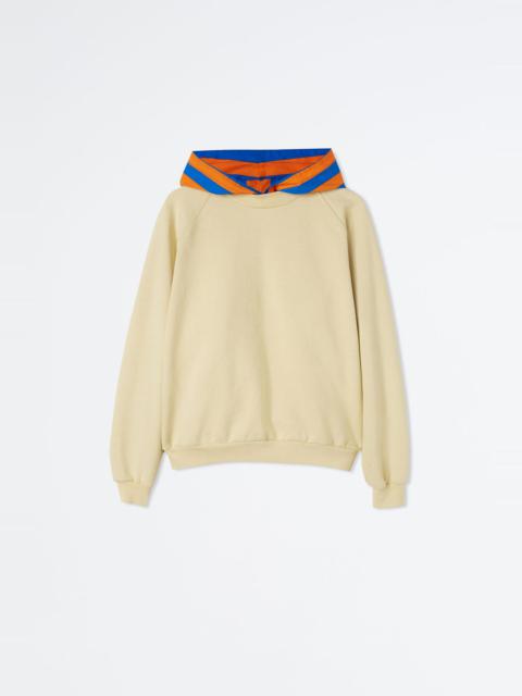 SUNNEI BEIGE HOODIE WITH STRIPED DETAIL