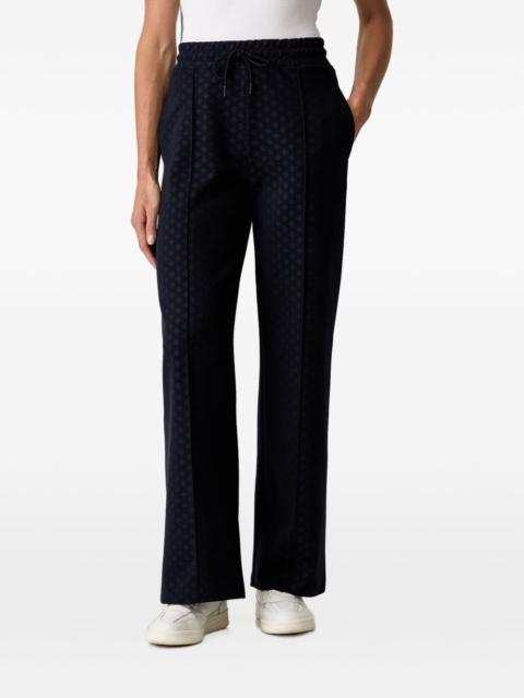 GUESS USA monogram-pattern drawstring track pants