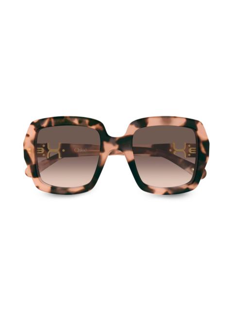 Chloé Women's Marcie Mid 52MM Square Sunglasses - Brown
