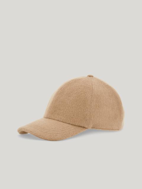 Canali BEIGE PURE CASHMERE BASEBALL CAP