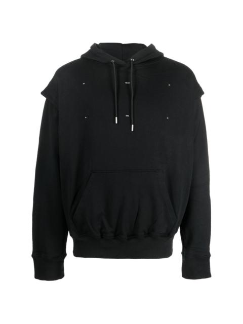 HELIOT EMIL™ Outline Logo cotton hoodie