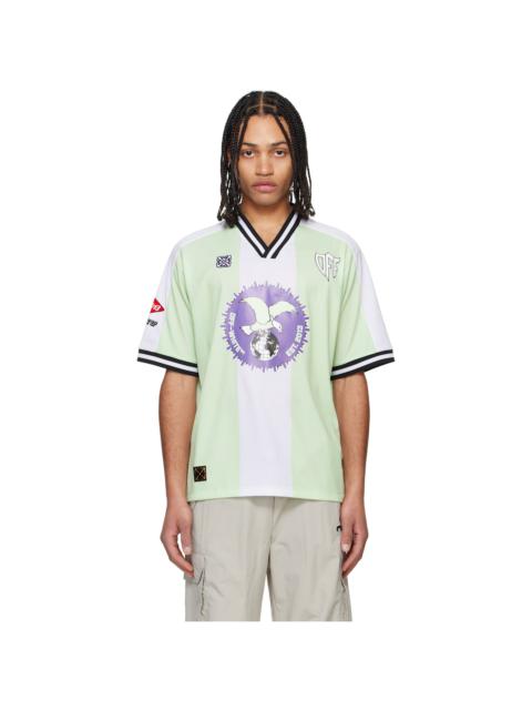 Off-White Green & White Cap 23 Soccer Jersey