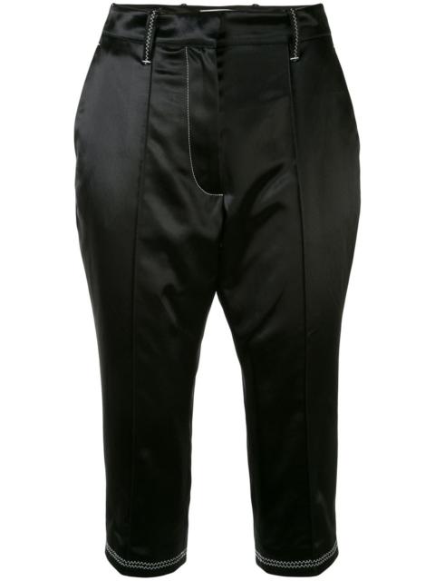 Marine Serre tailored cropped trousers
