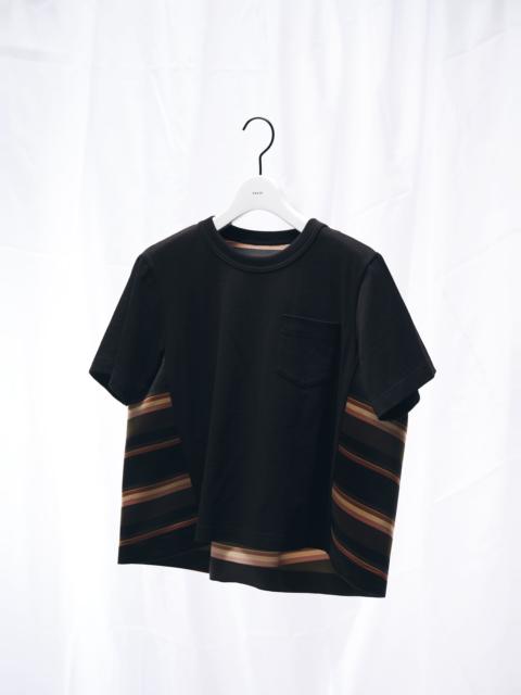 sacai Horizontal Stripe T-Shirt