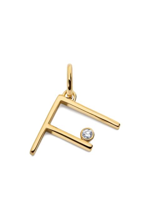 MONICA VINADER Initial F solitaire-diamond pendant