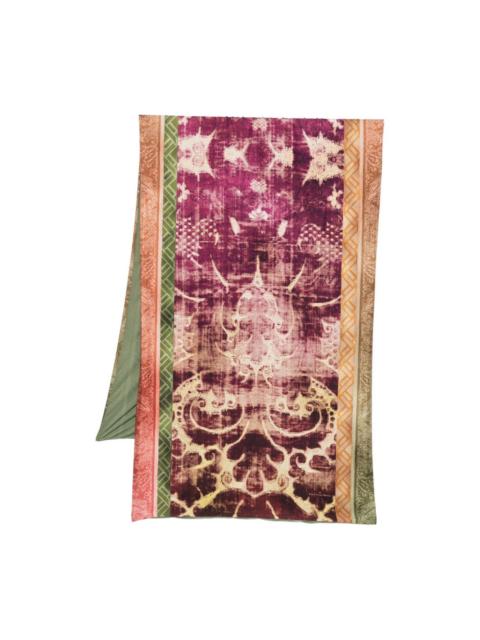 Pierre-Louis Mascia Aloewon damask-pattern scarf