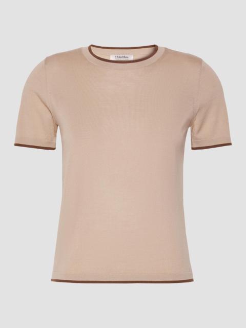 Max Mara Women's Short Sleeved Woollen Yarn Jumper - Beige