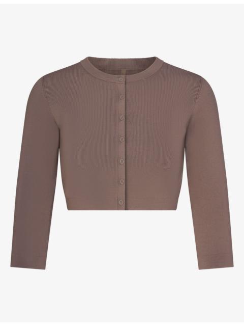 SKIMS Refined Knit Cropped Cardigan