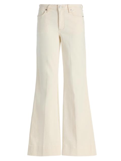 rag & bone Women's Ruby High-Rise Flare Jeans - Ecru
