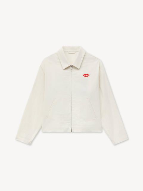 KENZO 'KENZO Loves' zipped coach jacket in cotton and silk