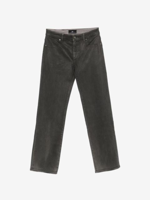7 For All Mankind Calie logo-patch straight jeans