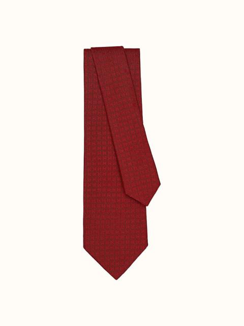 Hermès Faconnee H Bicolore tie