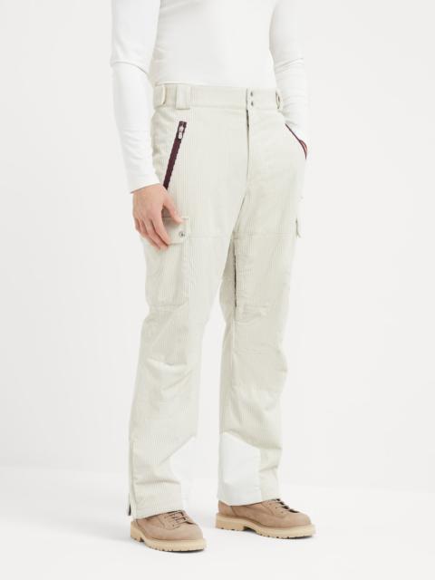 Brunello Cucinelli Bonded corduroy Mountain trousers with Thermore® padding and cargo pockets