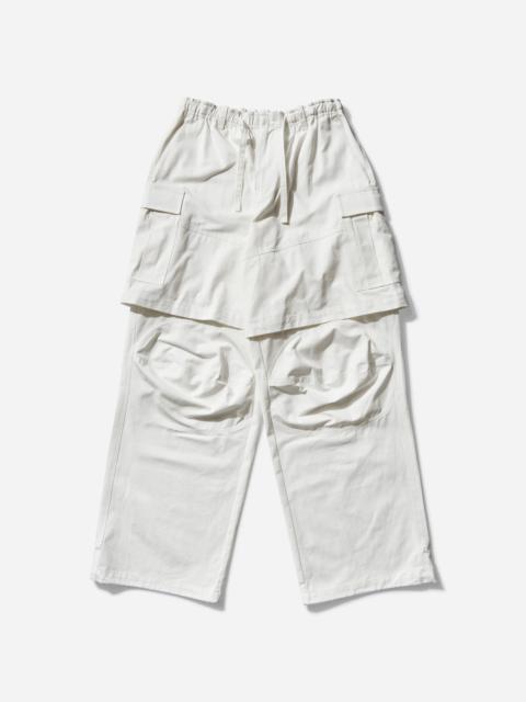 DINGYUN ZHANG Double Cargo Trousers Grey