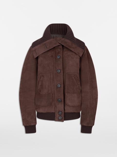 THE ATTICO DARK BROWN BOMBER