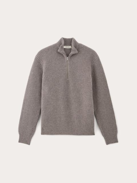 EVERLANE THE FELTED MERINO HALF-ZIP SWEATER