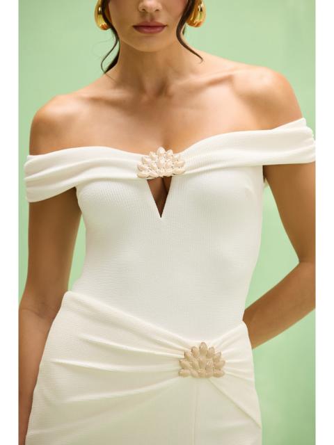 PatBO CORA KNIT OFF SHOULDER BODYSUIT