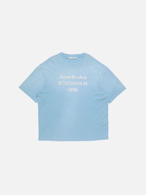 Acne Studios Sprayed logo t-shirt - Cornflower blue