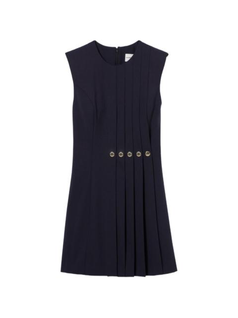 Claudie Pierlot pleated button-detail dress