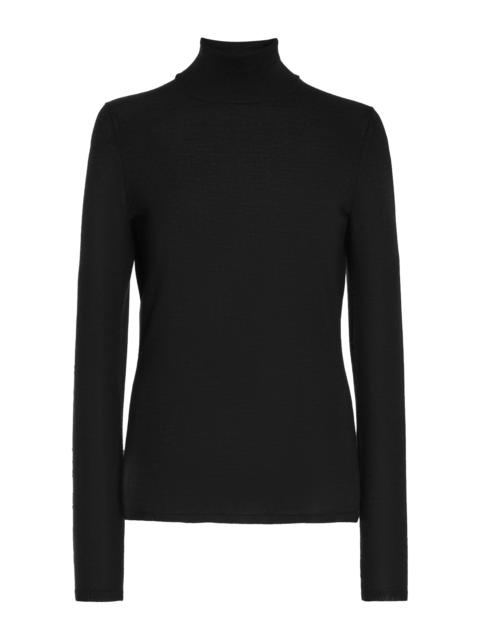 GABRIELA HEARST Costa Turtleneck in Black Silk Cashmere