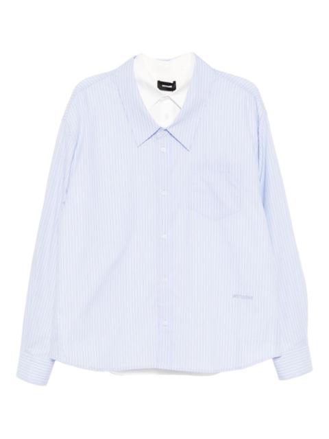 We11done logo-embroidered shirt