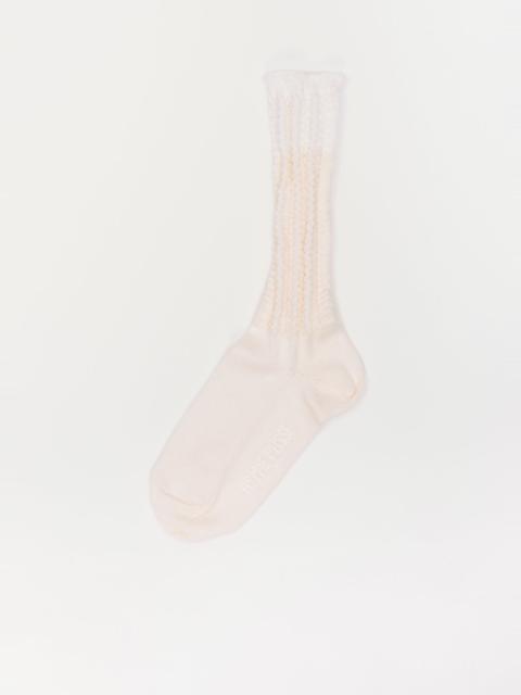 ISSEY MIYAKE Churros Socks — Ivory