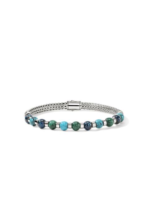 Beaded Bracelet, Sterling Silver, Hardstones