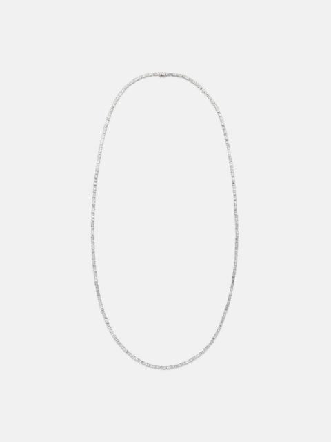 SUZANNE KALAN Classic 18kt white gold tennis necklace with diamonds