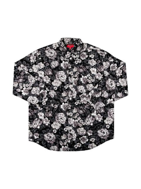 Supreme Digi Floral Corduroy Shirt 'Black'