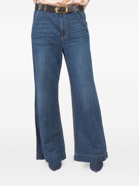 ASKK NY buttoned wide-leg jeans