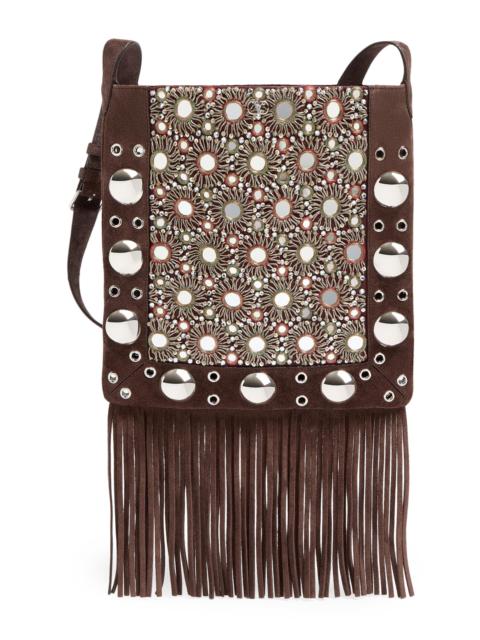 Valentino Women's Nellcote Embroidered Crossbody Bag - Brown Multicolor